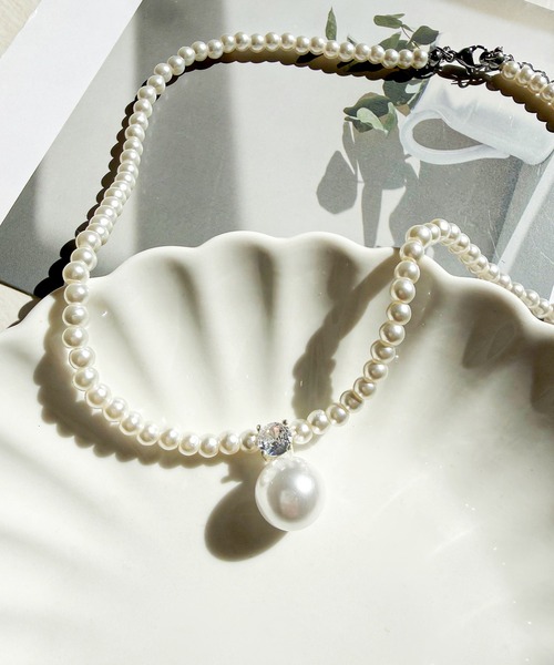 DiamondHearts（ダイヤモンドハーツ） ネックレス ビジュー＆パール