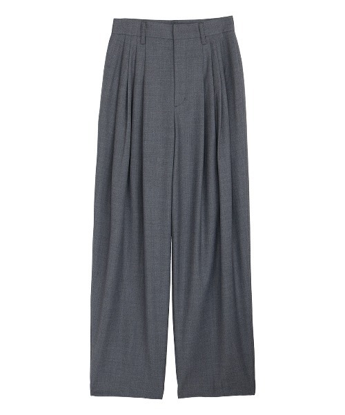 Ameri（アメリ） スラックス パンツ UND WOOL MULTI TUCK PANTS