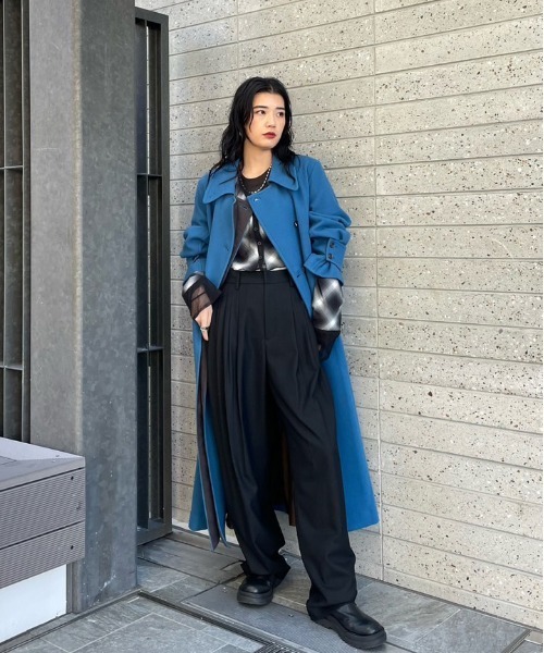Ameri（アメリ） スラックス パンツ UND WOOL MULTI TUCK PANTS