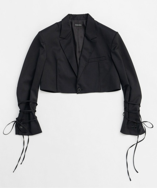 Maison Special レース テーラードジャケット Lace Fabric Docking Jacket/レースドッキングジャケット