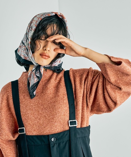 【新品】PAL'LAS PALACE アルパカ ハイネックケーブルニット 日本製 アルパカ混ジャージー ハイネックプルオーバー（01-01EI05-204）｜K.T