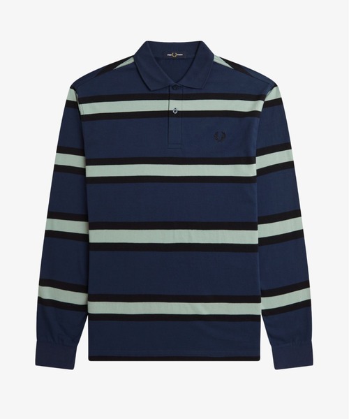 FRED PERRY ポロシャツ Jersey Stripe Polo Shirt／ジャージー