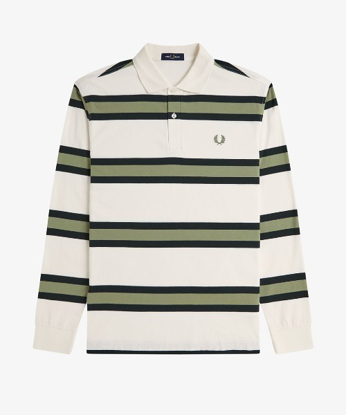 FRED PERRY ポロシャツ Jersey Stripe Polo Shirt／ジャージー