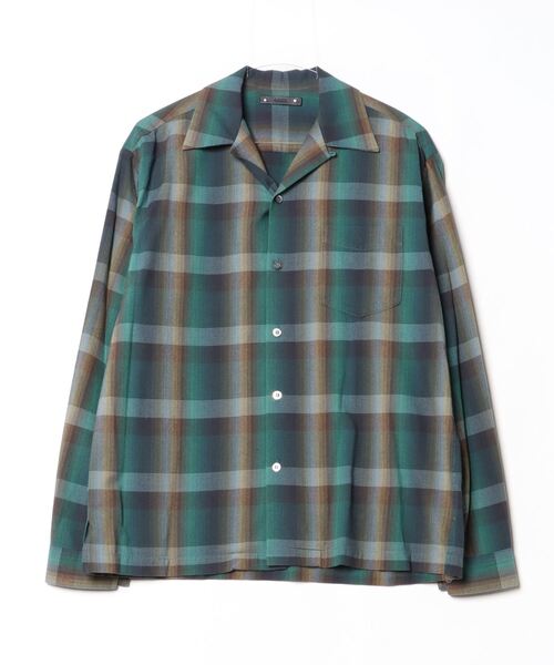 MINEDENIM シャツ MINEDENIM（マインデニム）TWN Check Open Collar L