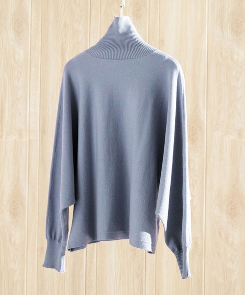 「SAISON DE PAPILLON」 ドルマンスリーブニット M ブラック レディース_画像2