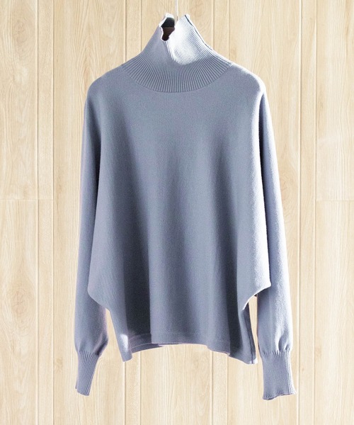 「SAISON DE PAPILLON」 ドルマンスリーブニット M ブラック レディース_画像5