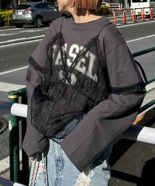 レイヤード完成してるロンT レディース