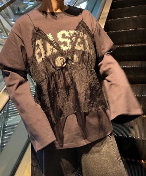 レイヤード完成してるロンT レディース Alley Tokyo レイヤード完成してるロンT レディース : ZOZOTOWN