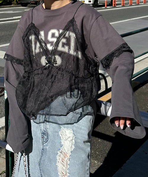 Alley Tokyo レイヤード完成してるロンT レディース : ZOZOTOWN Yahoo