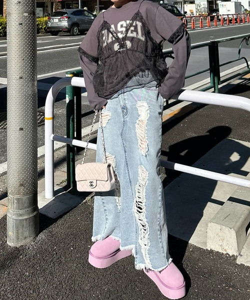 Alley Tokyo レイヤード完成してるロンT レディース : ZOZOTOWN
