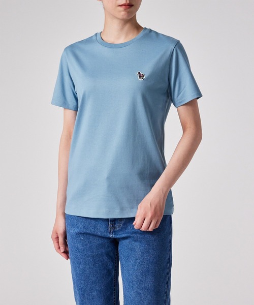tシャツ ウィメンズ ゼブラワッペン 半袖Tシャツ / 155408 G799 レディース PS Paul Smith tシャツ ウィメンズ ゼブラワッペン 半袖Tシャツ
