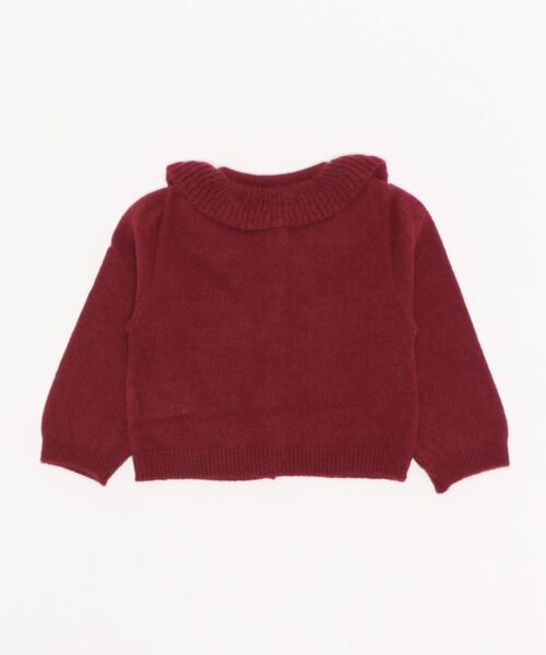 「BeBe」 「KIDS」ニットカーディガン 90 エンジ キッズ_画像2