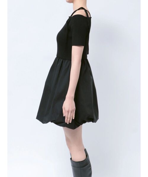 dazzlin ワンピース ニットドッキングバルーンワンピース