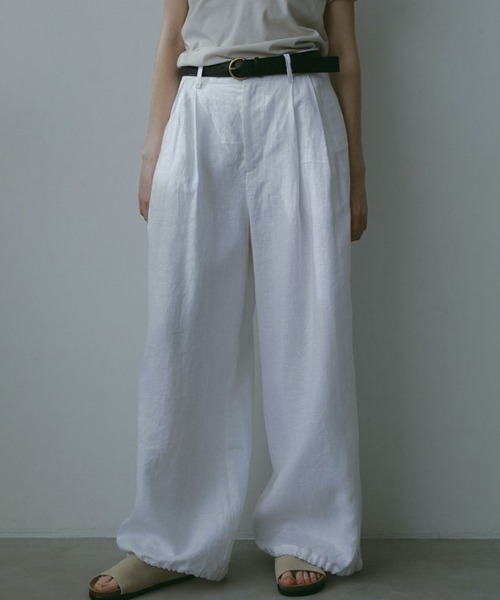 ドロストヘムコットンパンツ(S OFF WHITE): ボトムス │ ETRE