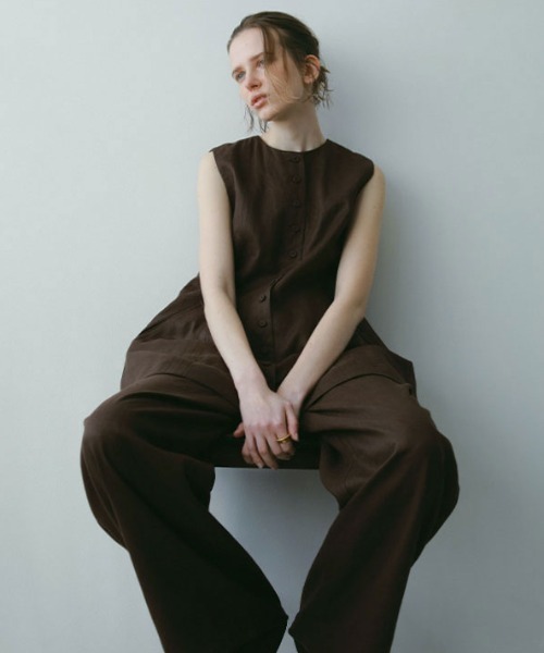 新品未使用タグエトレトウキョウドロストヘムコットンパンツetre ドロストヘムコットンパンツ(S OFF WHITE): ボトムス │ ETRE TOKYO