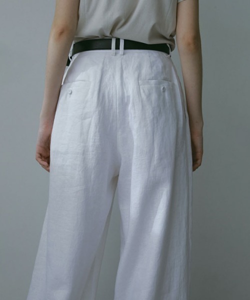 エトレトウキョウ ETRE TOKYO ドロストヘムコットンパンツ 313 ドロストヘムコットンパンツ(S OFF WHITE): ボトムス │ ETRE