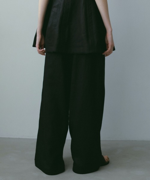 ETRE TOKYO パンツ 「ZOZO限定カラー」ドロストヘムリネンワイド