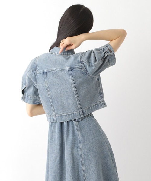 Heather デニムジャケット gジャン Denim Jacket（半袖） 325864