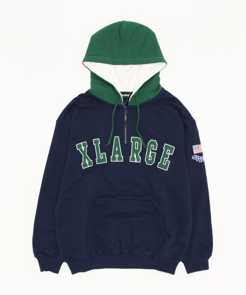XLARGE 「XLARGE」 プルオーバーパーカー X-LARGE ネイビー