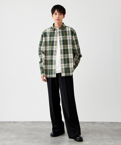 メンズ Barbour 長袖シャツ 38サイズ チェック柄 シャツ 「BARBOUR 