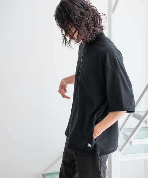 HEREIAM tシャツ 「HEREIAM MEN」吸水速乾＆UV/DRYMIXハーフジッププル