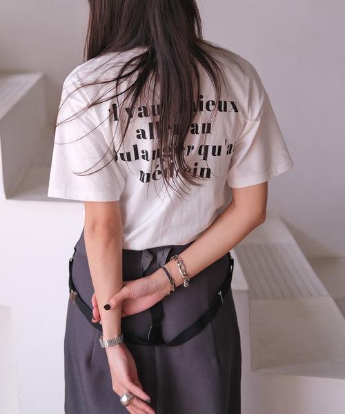tシャツ バックプリントTシャツ レディース