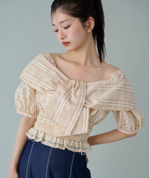 新品ジルバイジル リボンブラウス JILL by JILL STUART（ジルバイジルスチュアート） ブラウス シャツ