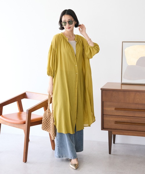 【美品】チャコット　スタンダード・モダン　ワンピース　黄色 CRAFT STANDARD BOUTIQUE（クラフトスタンダードブティック） シャツ
