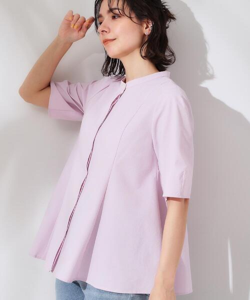 ストラ新品⭐️洗える❗️UVカット⭐️2WAYストレッチペプラムブラウスシャツ ストラ新品⭐️洗える❗️UVカット⭐️2WAYストレッチペプラム