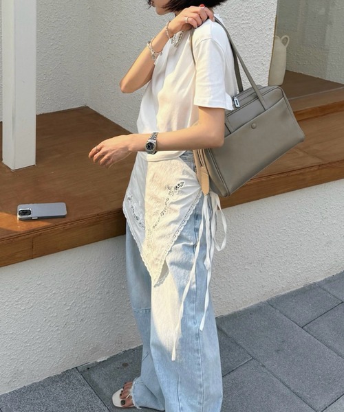 ショルダーバッグ バッグ 「本革」 ロングハンドル スクエアショルダーバッグ レディース_7