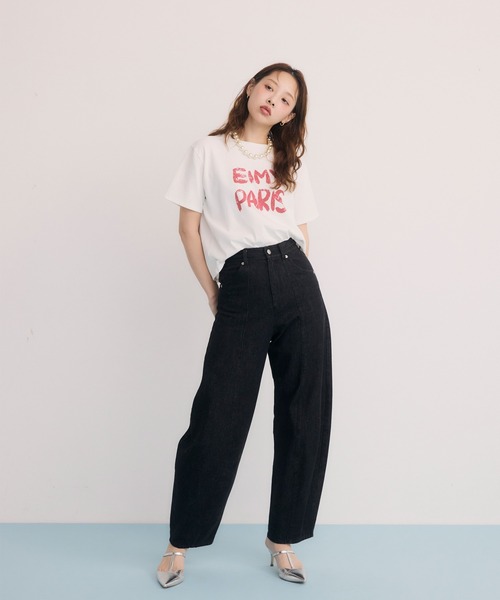 eimy istoire - foxylady　eimyディズニーTシャツ　送料込み eimy istoire tシャツ ペンキ風ロゴEIMY PARIS Tシャツ