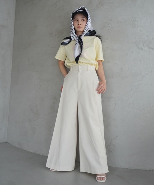 エイミーイストワール eimy istoire ペンキ風ロゴEIMY PARIS Tシャツ （WHITE） ペンキ風ロゴEIMY PARIS Tシャツ（Tシャツ/カットソー）｜eimy