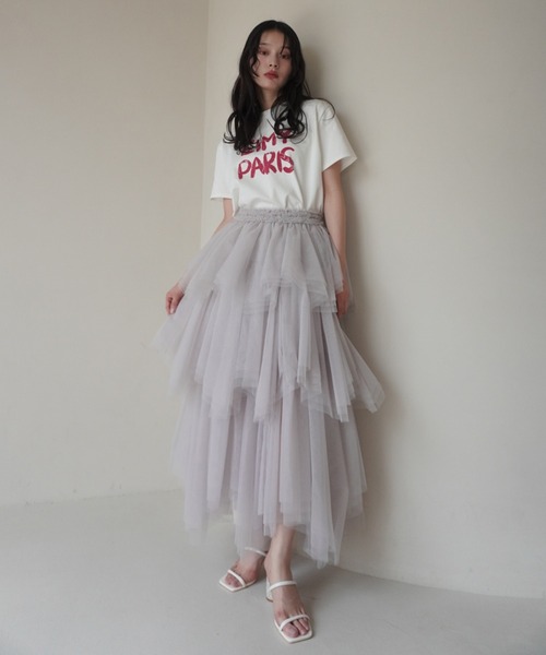 EIMY ISTOIRE（エイミーイストワール） tシャツ ペンキ風ロゴEIMY