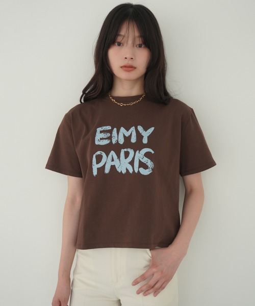 EIMY ISTOIRE（エイミーイストワール） tシャツ ペンキ風ロゴEIMY