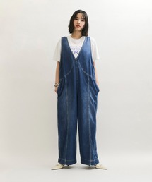 オールインワン 「サステナブル」ライトオンスデニムロンパース レディース｜ZOZOTOWN Yahoo!店