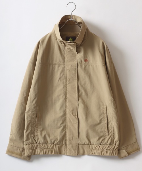 「LOGOS」 ナイロンブルゾン L ブルーグリーン レディース