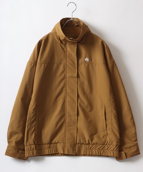 「LOGOS」 ナイロンブルゾン L ブルーグリーン レディース
