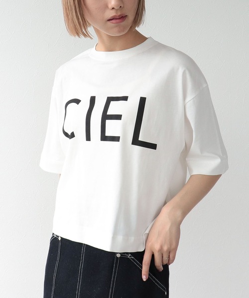 tシャツ CIELロゴプリントTシャツ レディース