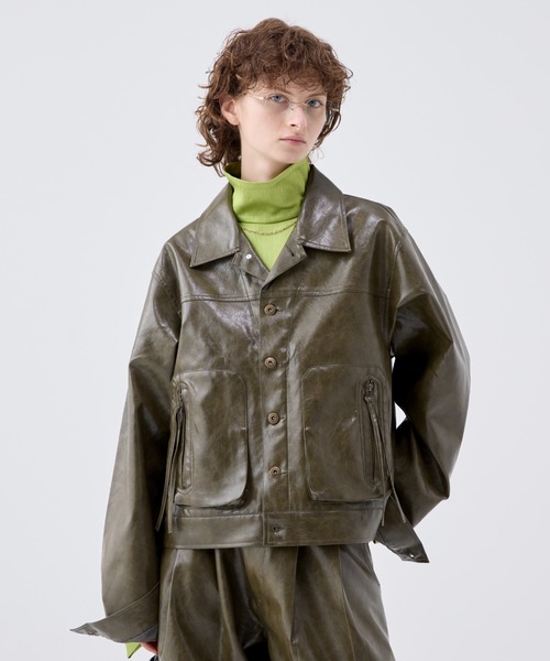 soerte コート ジャケット Vintage like military short jacket ( fake