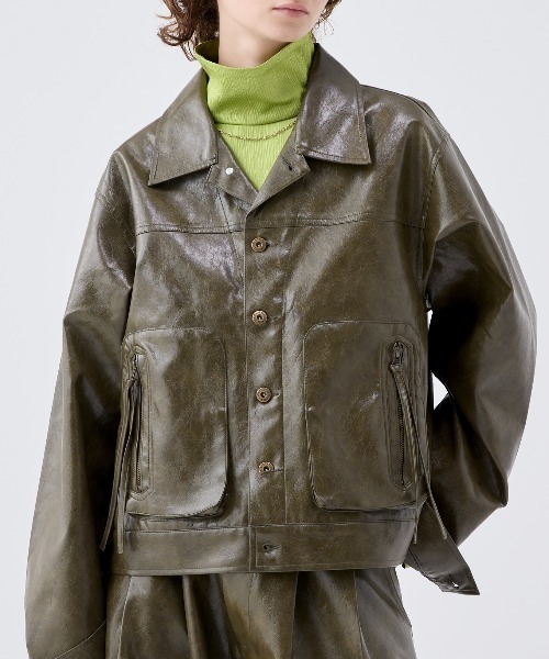 soerte コート ジャケット Vintage like military short jacket ( fake