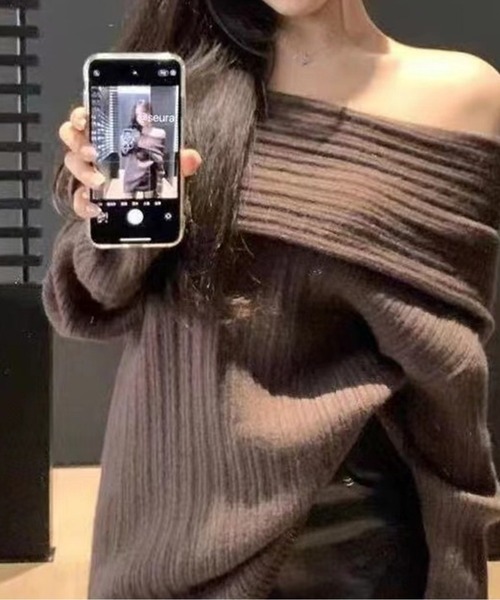 ワンピース オフショルダーニットワンピース : ZOZOTOWN Yahoo!店