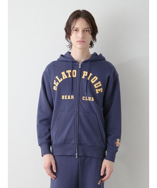 gelato pique ゼニガメパジャマ gelato pique パジャマ 「HOMME」スポーティーベア裏毛パーカ