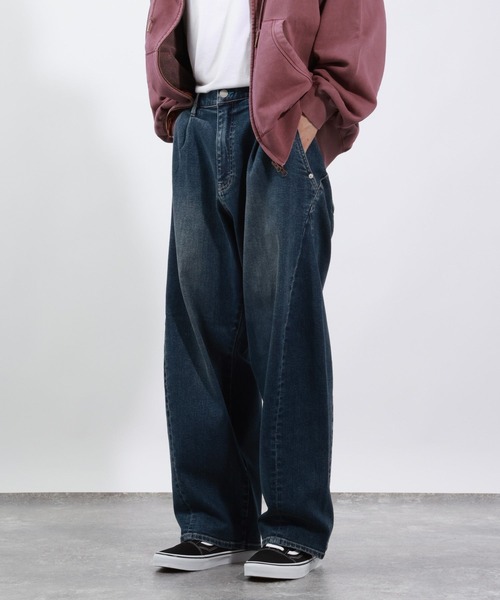 BAYFLOW（ベイフロー） ワイドパンツ ジーンズ 「カーブシルエット