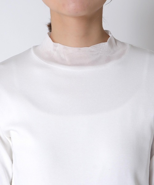MARECHAL TERRE☆リブチュールトップス☆白☆未使用 Cepica（セピカ） tシャツ 「MARECHAL TERRE / マルシャルテル」バイ