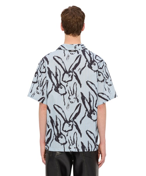 MSGM（エムエスジーエム） シャツ SKETCHED BUNNIES ストライプシャツ