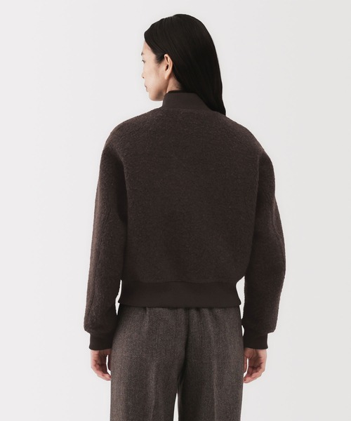 MUJI Labo ブルゾン アウター 「MUJI Labo」婦人 ウール混ナッピング