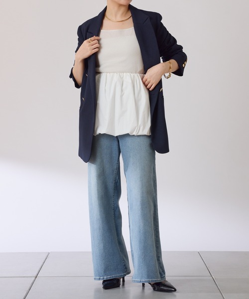 【新品】COLLAGE GALLARDAGALANTE エアリーバックバルーン ペットボトルより軽い】エアリーバックバルーンコート | COLLAGE