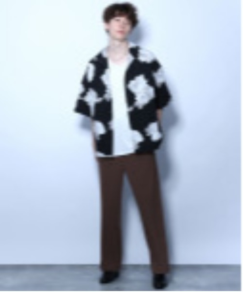 「HARE」 半袖シャツ MEDIUM オフホワイト メンズ_画像3