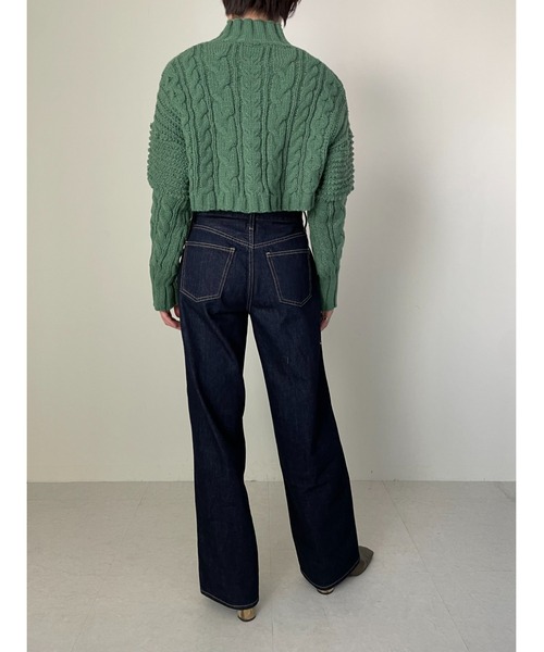 「DOLLUPOOPS」 長袖ニット 38 ブラウン レディース_画像8