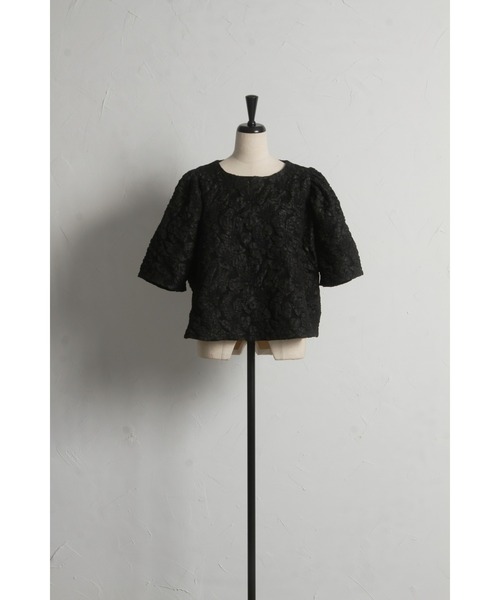 「&. NOSTALGIA」 7分袖ブラウス M グレー レディース_画像5